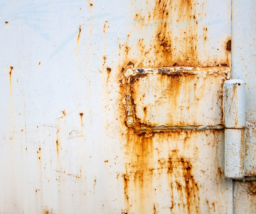 Rust on garage doors